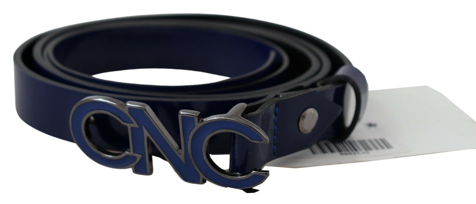 Cintura alla moda in pelle blu scuro elegante
