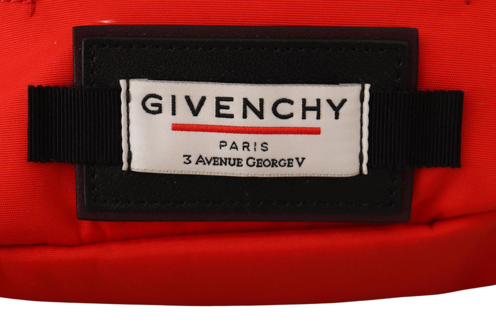 Elegante borsa a marsupio grande in rosso e nero