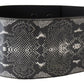 Classic Snakeskin Motif Leather Belt