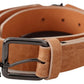 Chic Light Brown Leather Fashion Belt