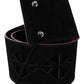 Elegant Wide Leather Fashion Belt with Metal Accents