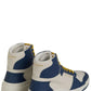 Elevate Your Style with Mid-Top Blue Luxury Sneakers