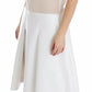 Elegant White Silk-Wool Blend Tank Dress