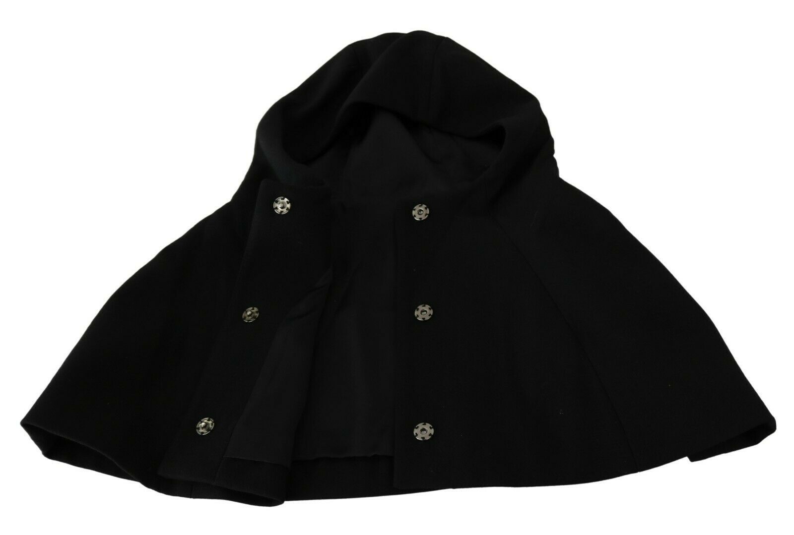 Eleganter schwarzer Kapuzenschal