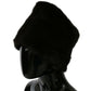 Elegant Black Silk Beanie - Chic Autumn/Winter Accessory