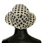 Chic Black Polka Dot Trilby Hat