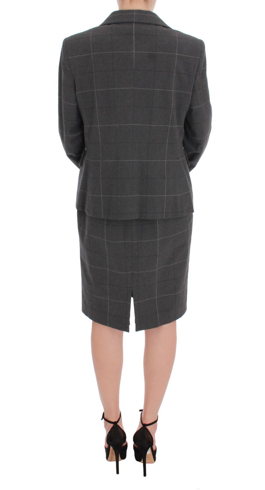 Completo elegante in misto cotone a quadri