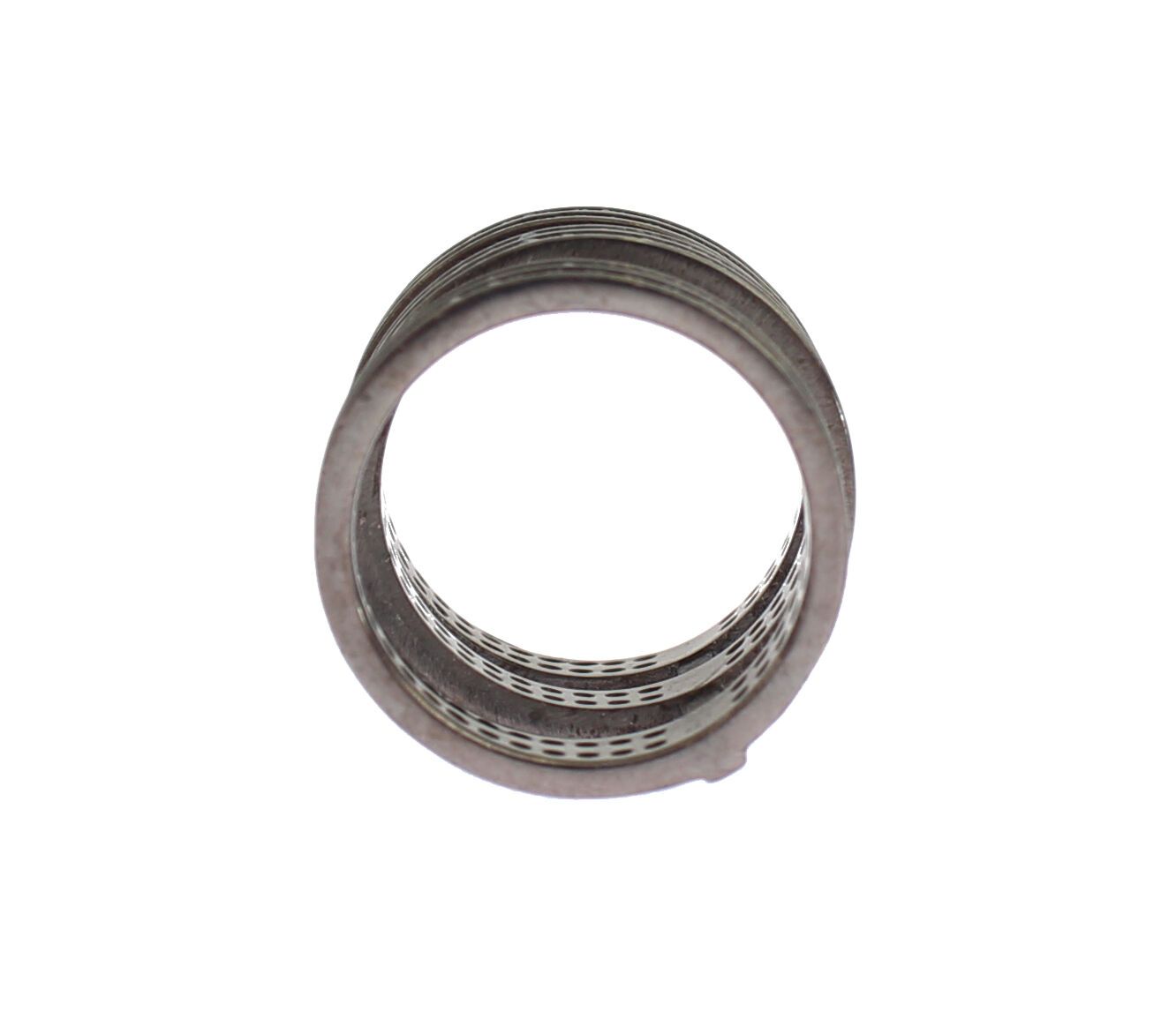 Schicker Sterlingsilberring mit schwarzem Kristall
