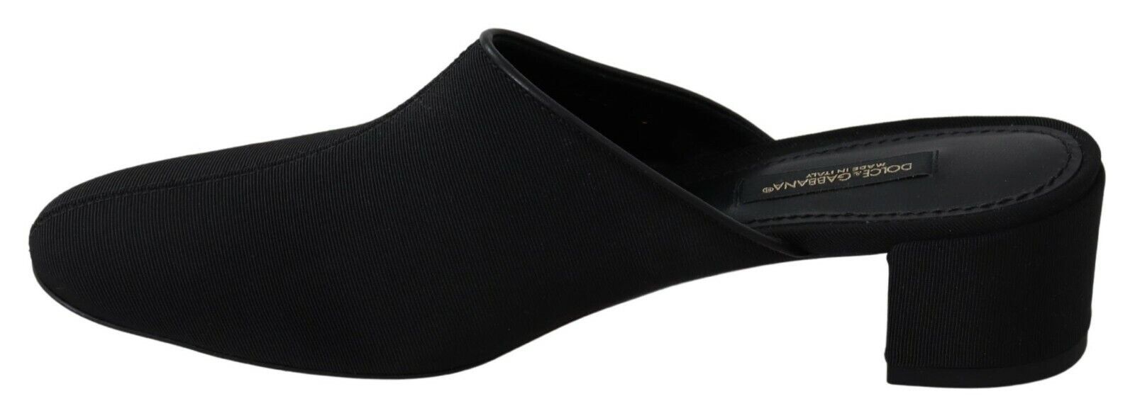 Schicke schwarze Rips-Sandalen