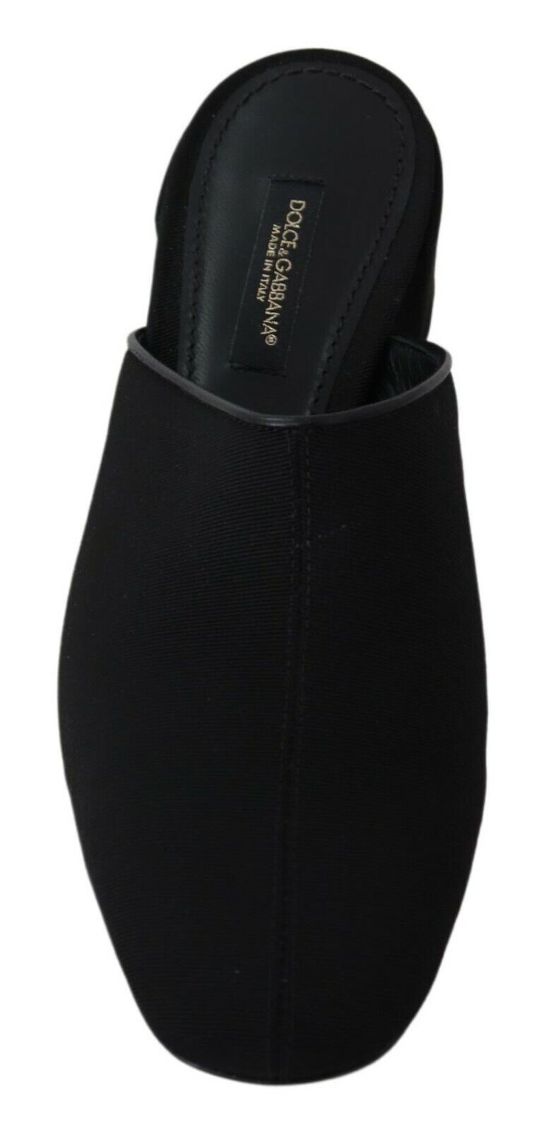 Schicke schwarze Rips-Sandalen