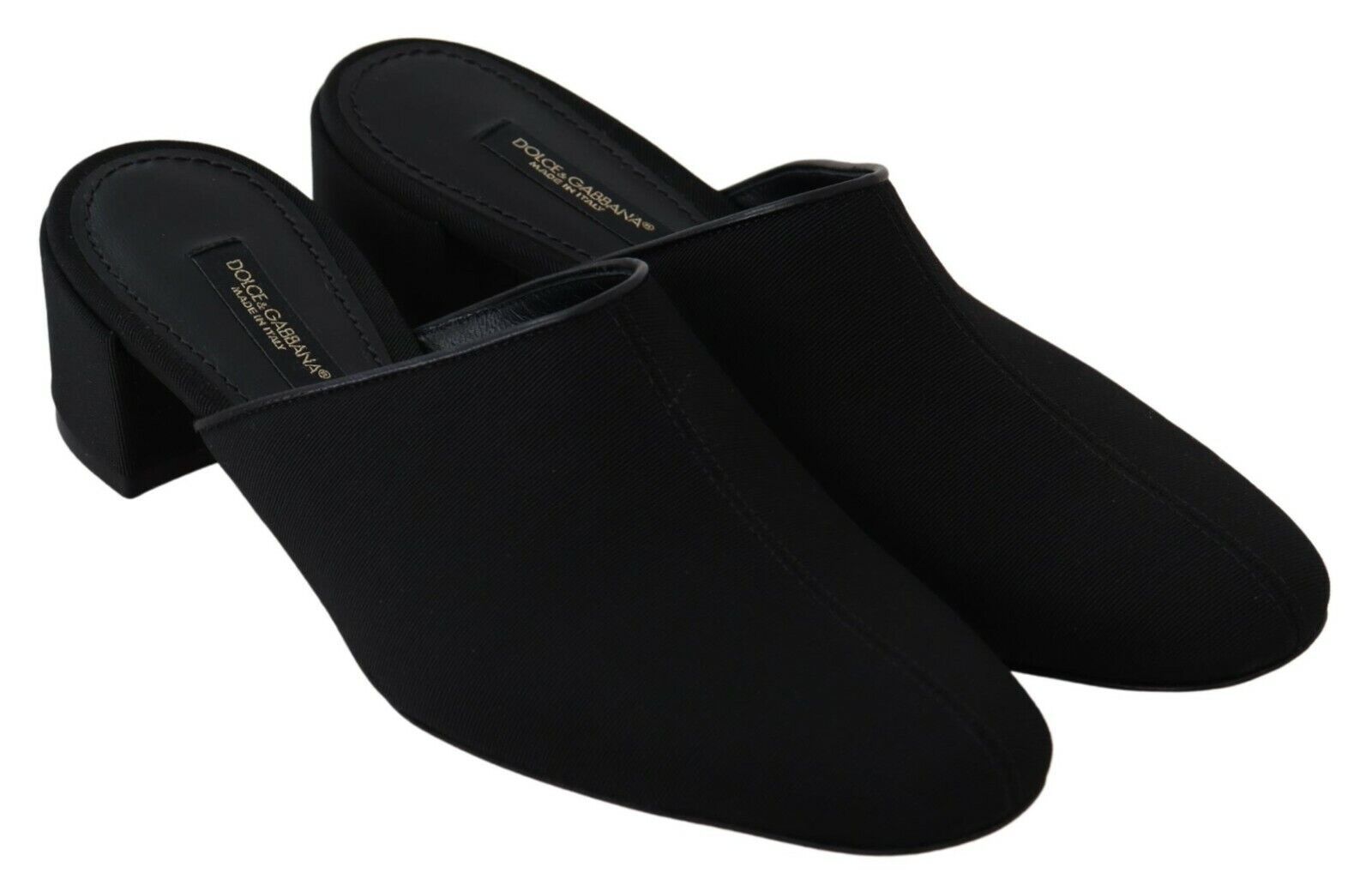 Schicke schwarze Rips-Sandalen