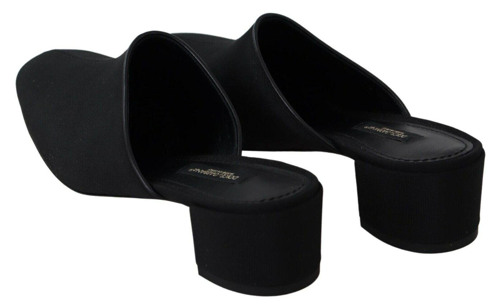 Schicke schwarze Rips-Sandalen