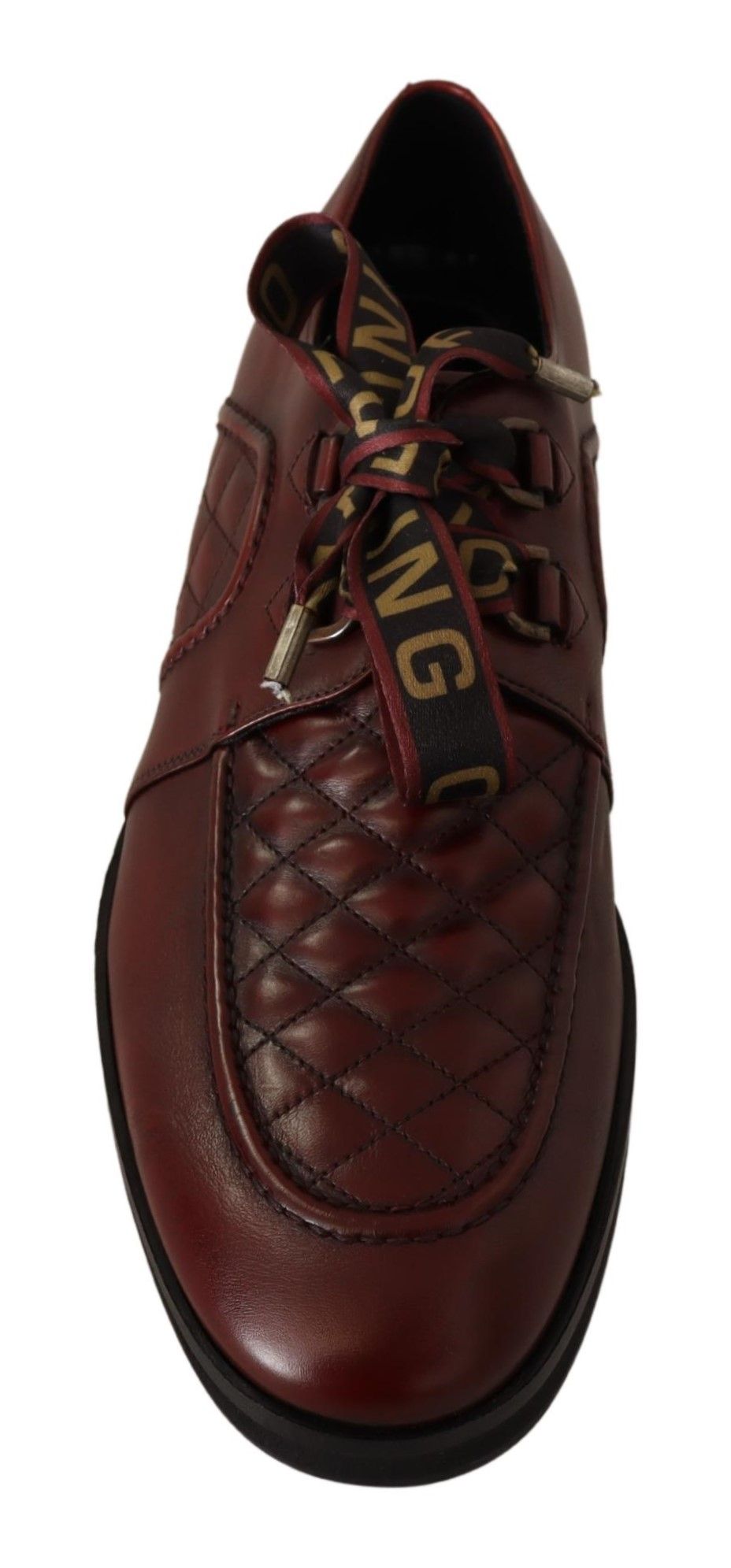 Eleganti scarpe Derby in pelle Bordeaux