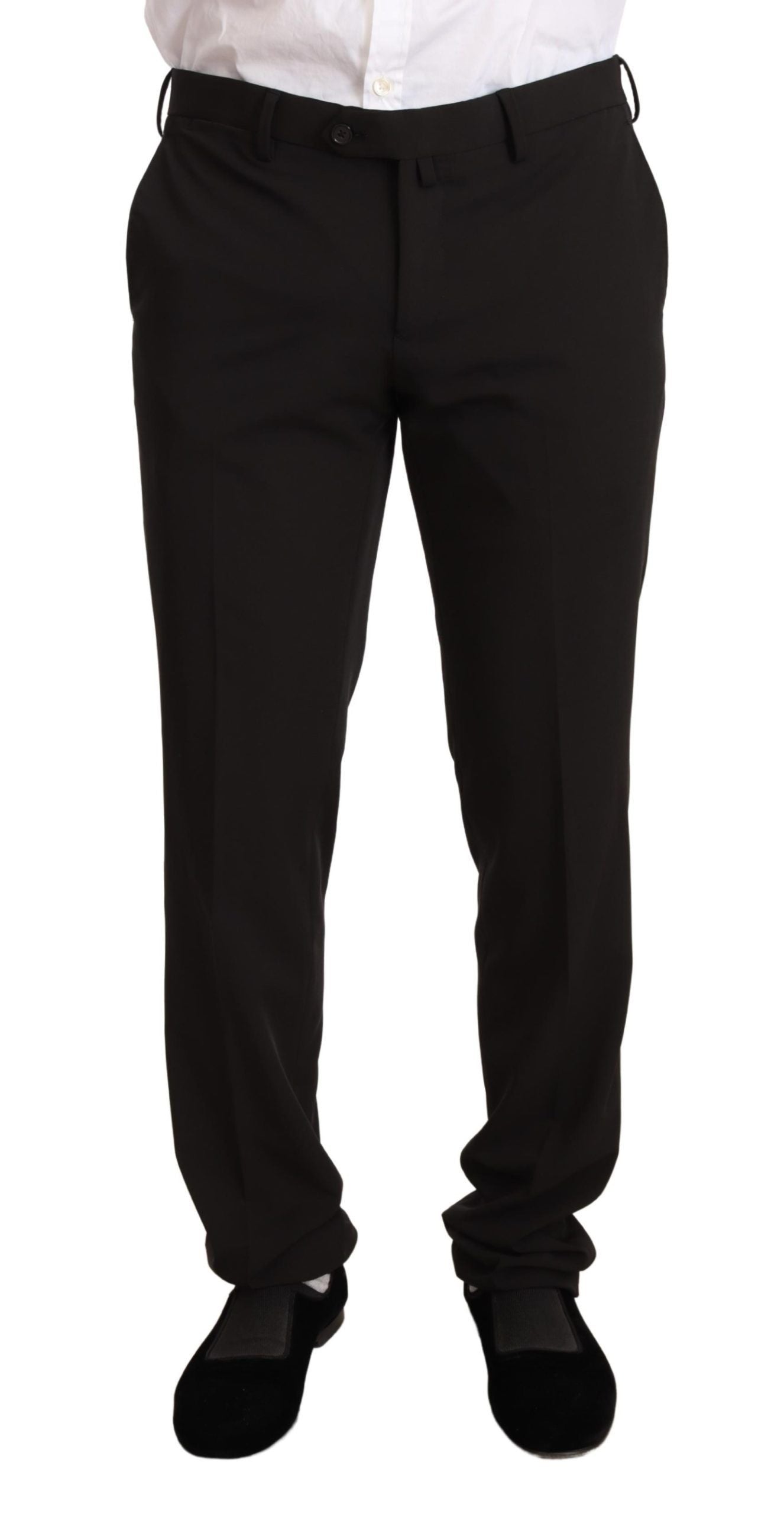Eleganter schwarzer Slim Fit Zweiteiler