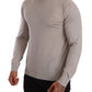 Eleganter hellblauer Rollkragenpullover aus Kaschmir