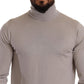 Eleganter hellblauer Rollkragenpullover aus Kaschmir