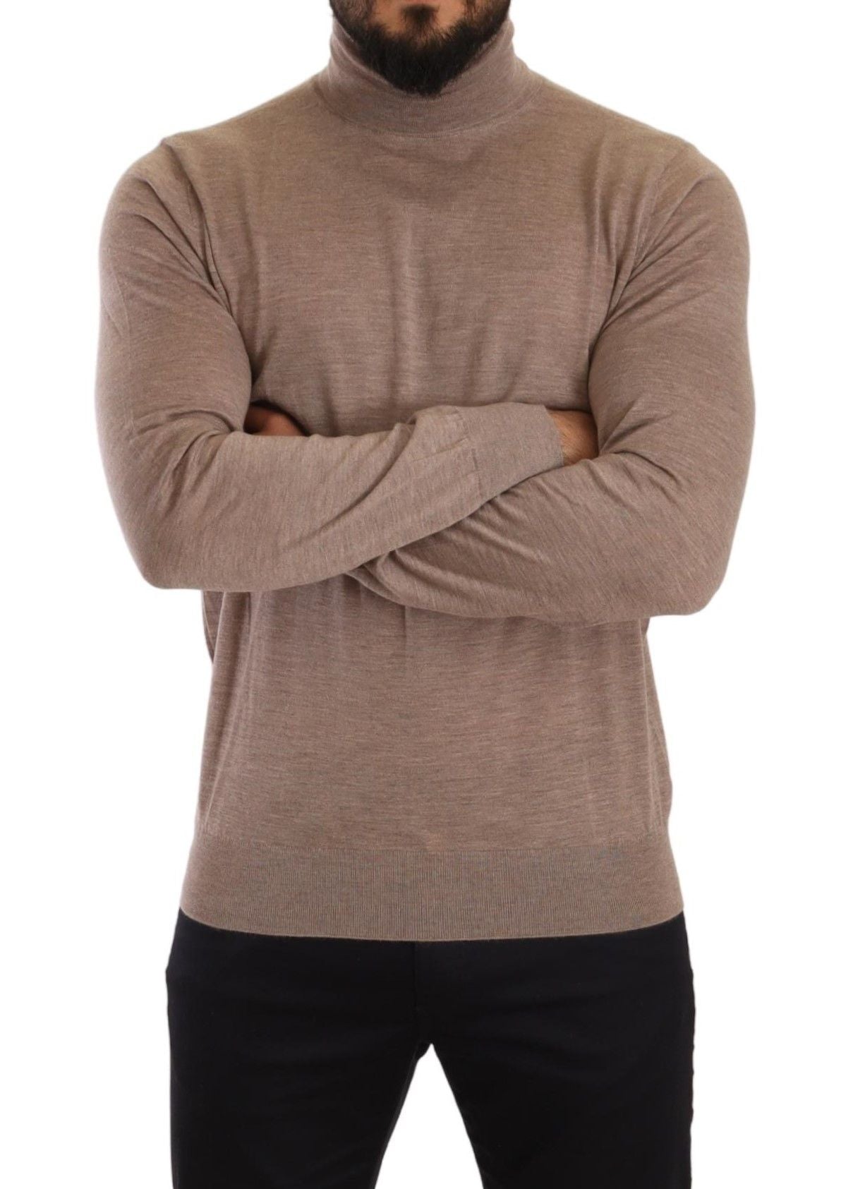 Elegante maglione a collo alto in cashmere