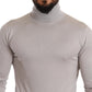Eleganter Rollkragenpullover aus Kaschmir-Seide-Mix