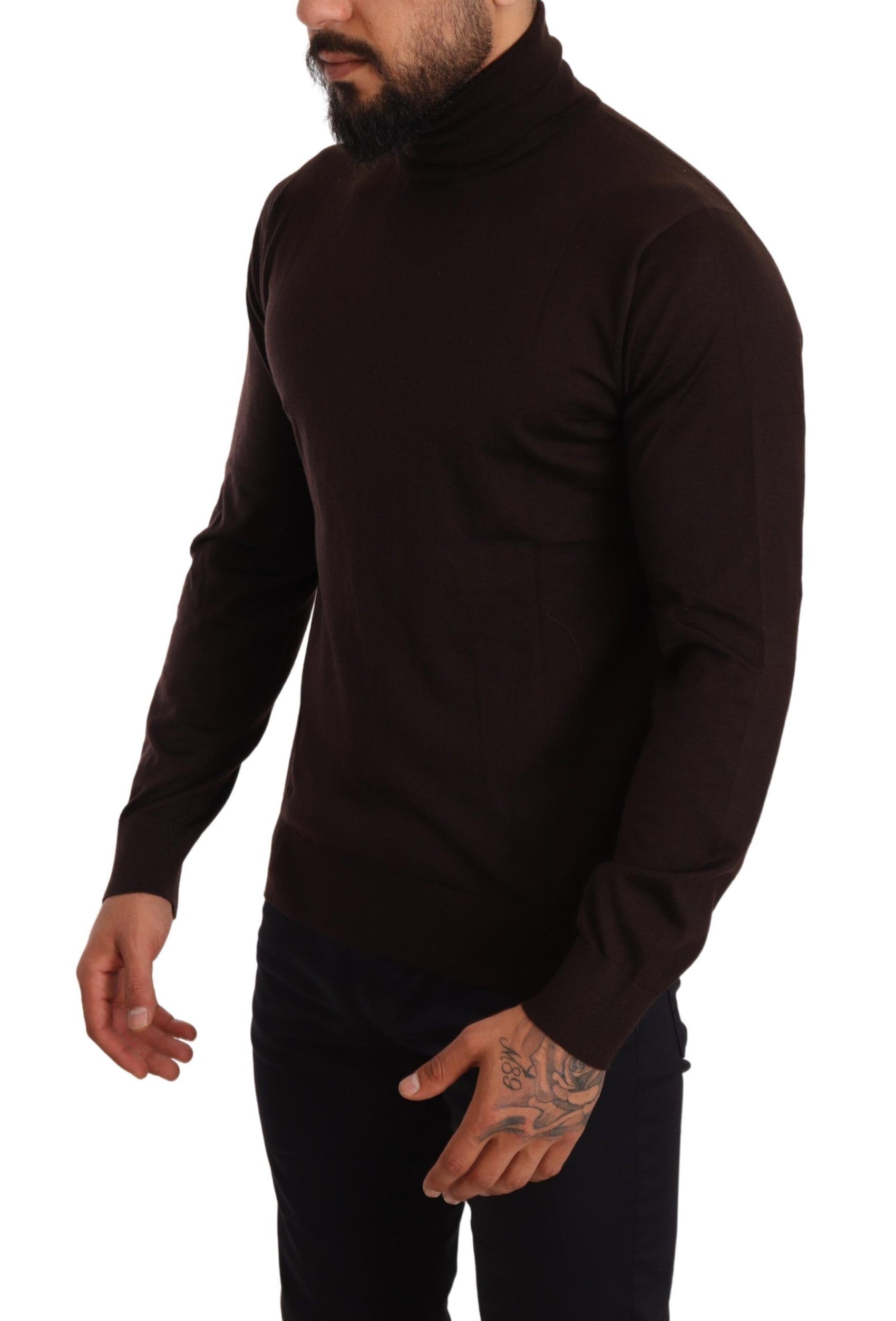Elegante maglione a collo alto in cashmere