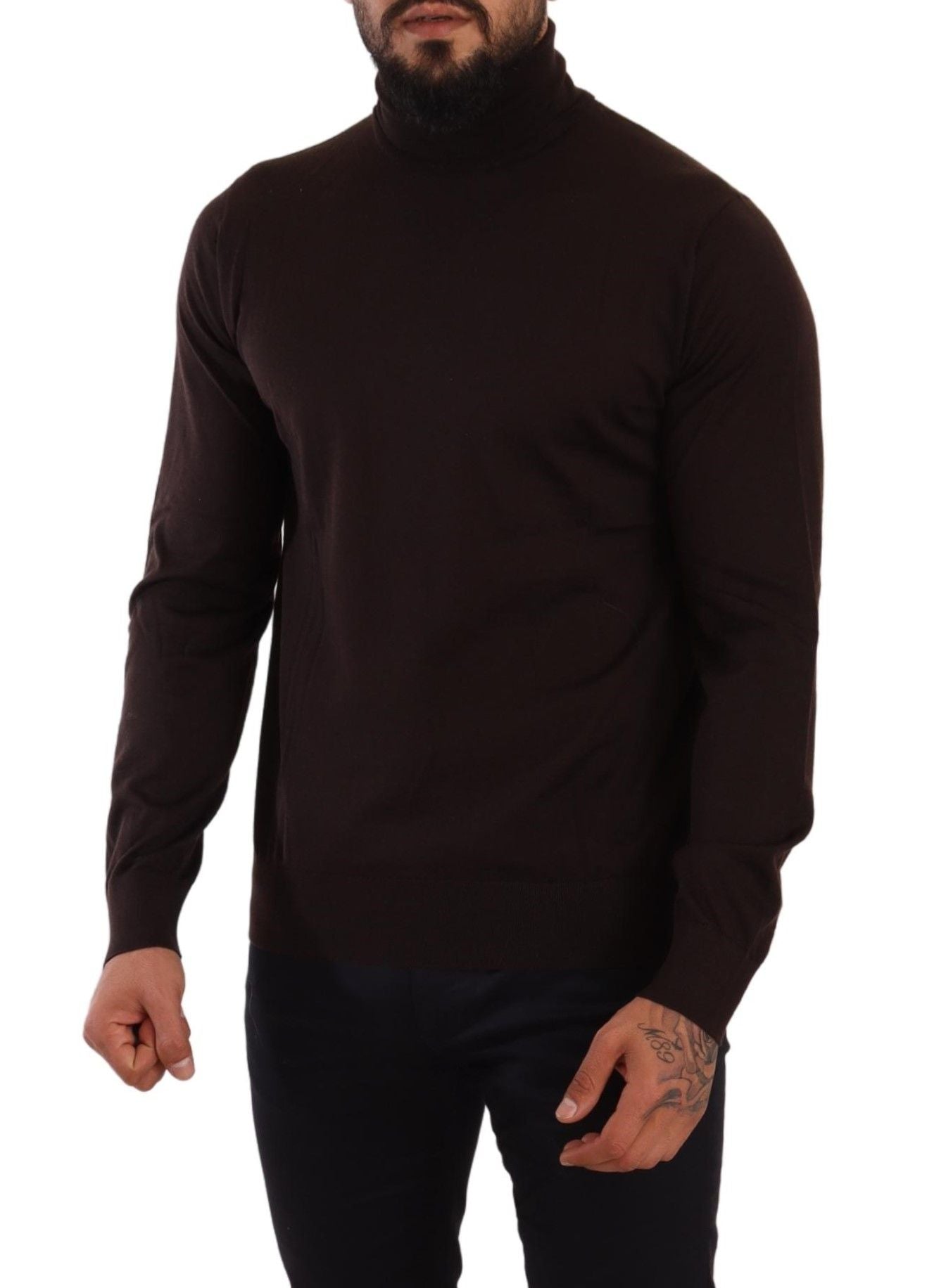 Elegante maglione a collo alto in cashmere