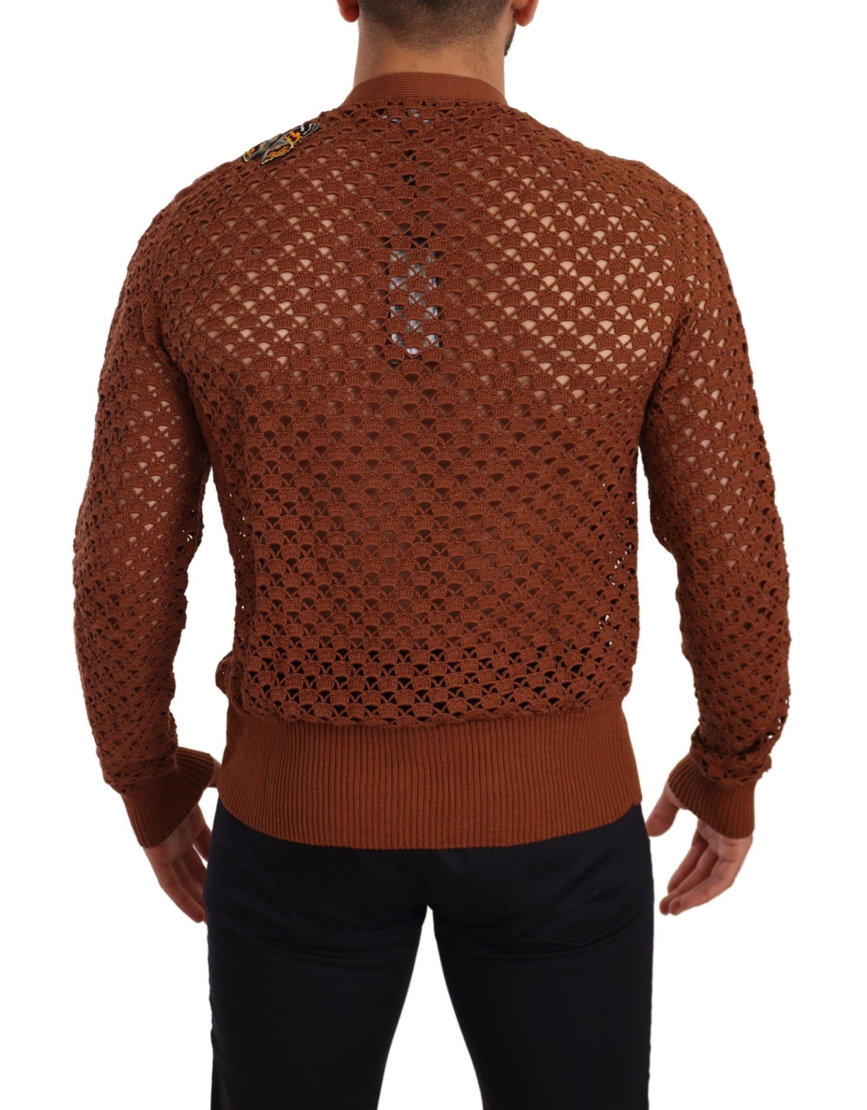 Cardigan ricamato multicolore Eleganza raffinata