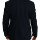 Elegant Slim Fit Dark Blue Men's Blazer