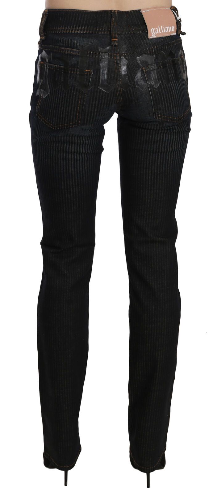 Elegante schwarze Slim Fit Cordjeans