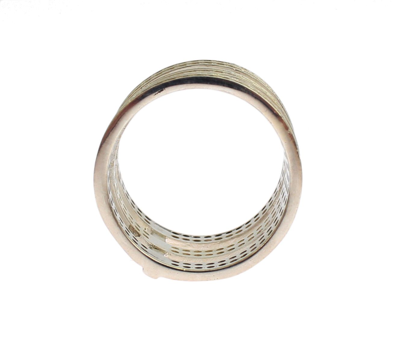 Statement-Ring aus Silber mit Kristallen