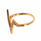 Glamorous Gold Plated Sterling Silver Ring