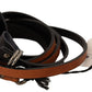 Elegant Brown Leather Fashion Belt