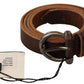 Elegant Brown Leather Fashion Belt