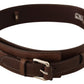 Elegant Brown Leather Fashion Belt