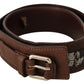 Elegant Brown Leather Fashion Belt