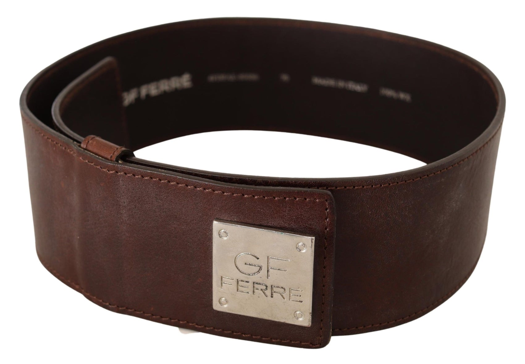 Cintura elegante in pelle nera alla moda