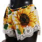 Dolce & Gabbana White Sunflower Lace Lingerie Underwear