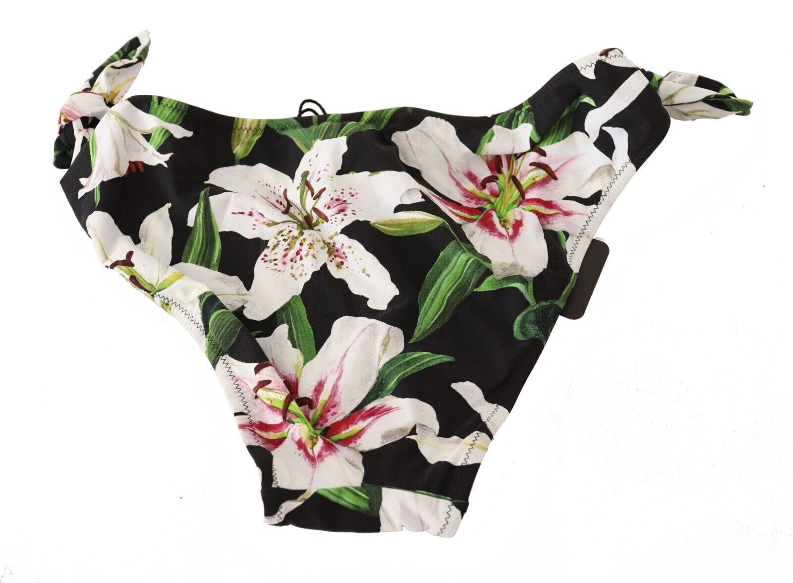 Slip bikini elegante con stampa a giglio