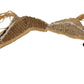 Top corto all'uncinetto beige chic