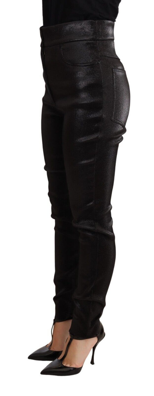 Pantaloni eleganti aderenti luccicanti