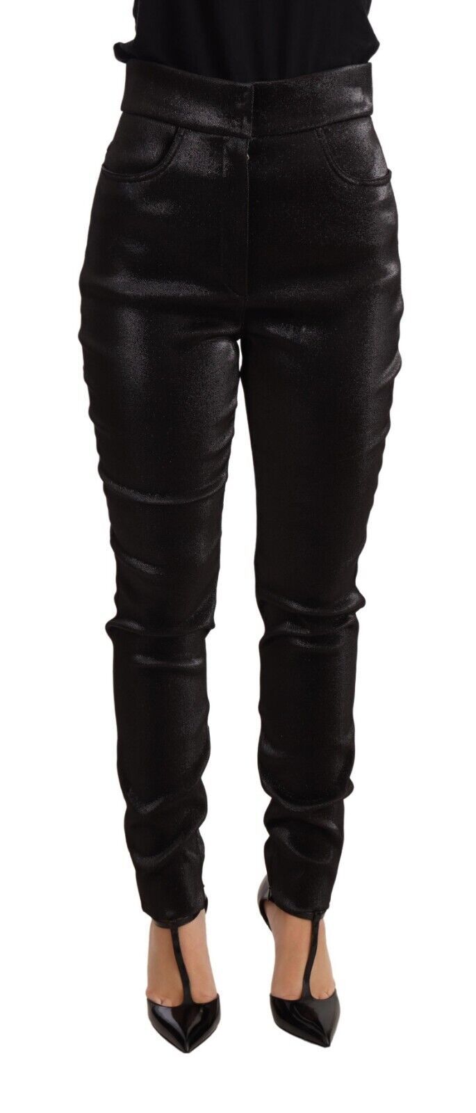 Pantaloni eleganti aderenti luccicanti