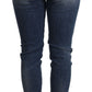 Eleganti jeans skinny slim fit effetto used