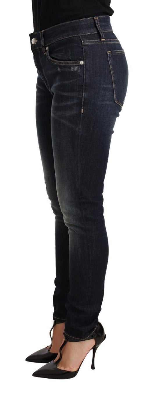 Jeans aderenti slim blu chic