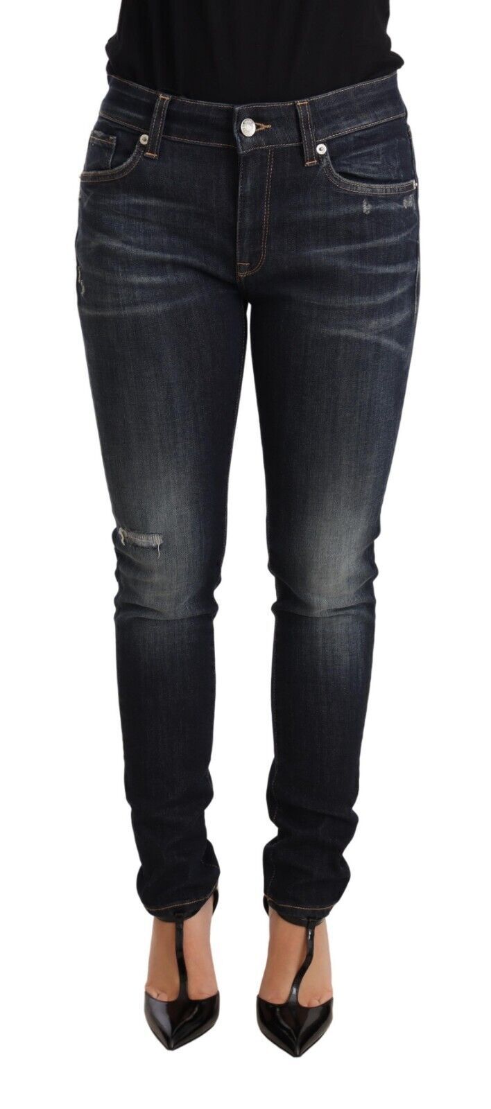 Jeans aderenti slim blu chic