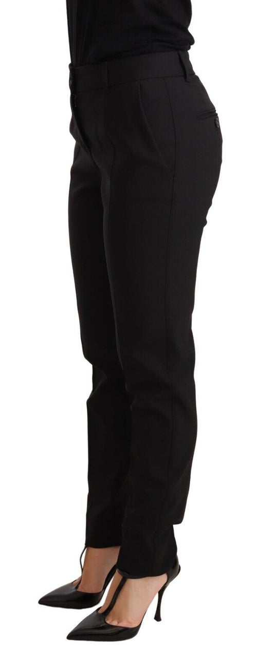 Pantaloni eleganti affusolati in lana vergine