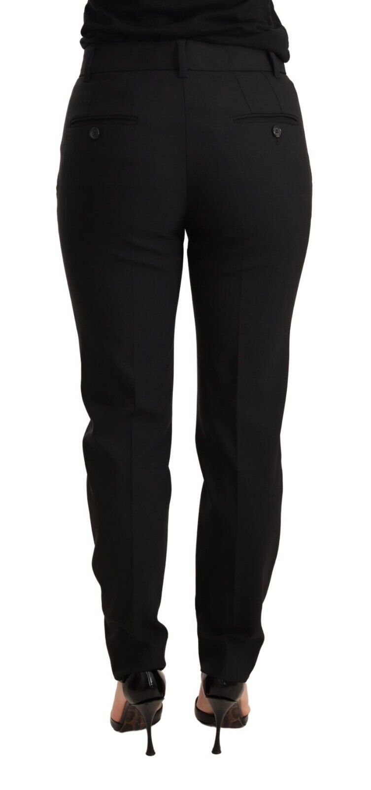 Pantaloni eleganti affusolati in lana vergine