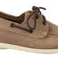 Elegant Beige Suede Moccasins for the Discerning Gentleman