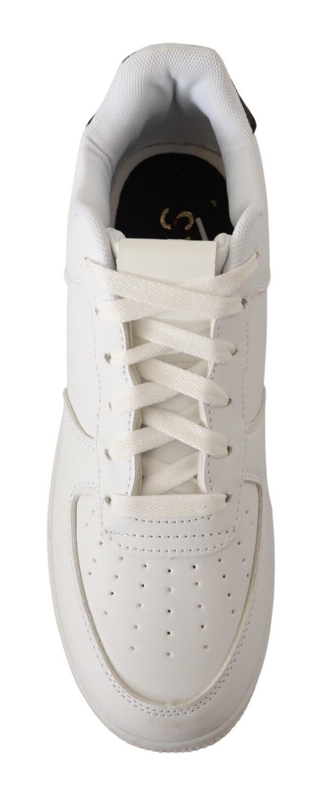 Sneakers basse in pelle bianca chic