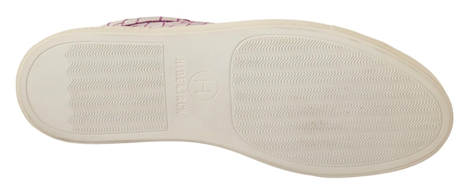 Sneakers in pelle bianca e bordeaux chic a taglio medio