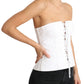 Elegante corsetto bianco senza spalline