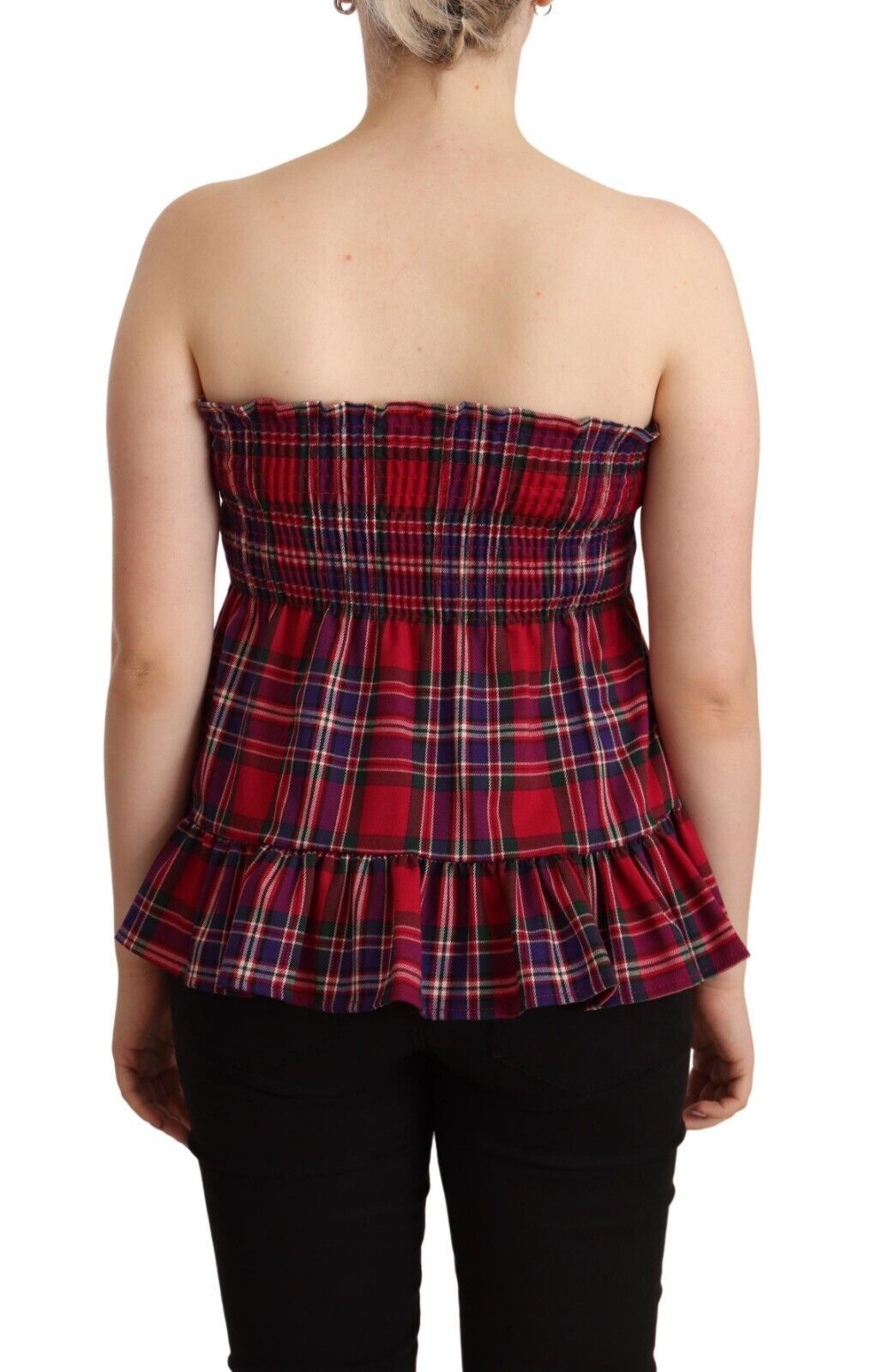 Schickes kariertes ärmelloses Tanktop