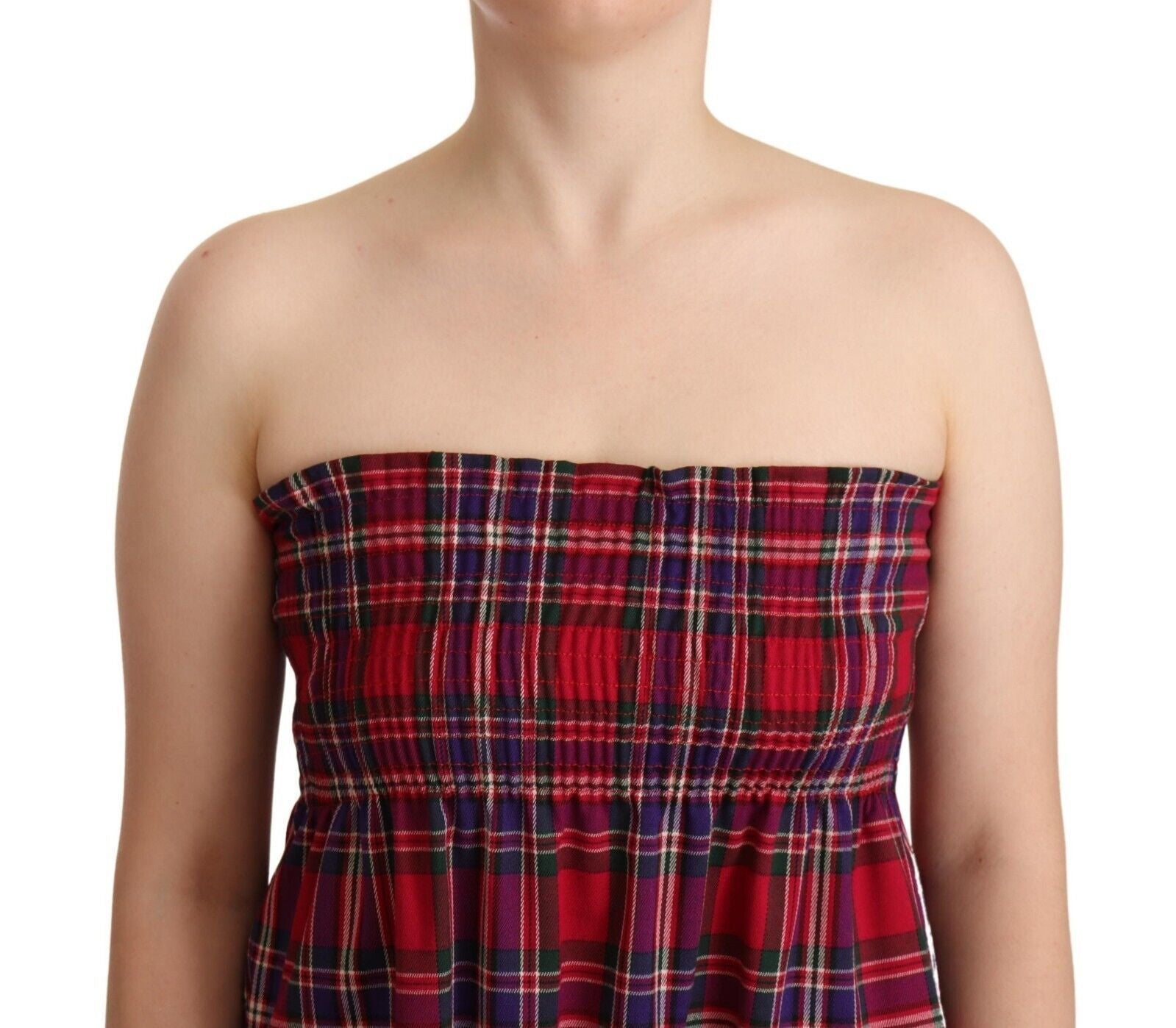Schickes kariertes ärmelloses Tanktop
